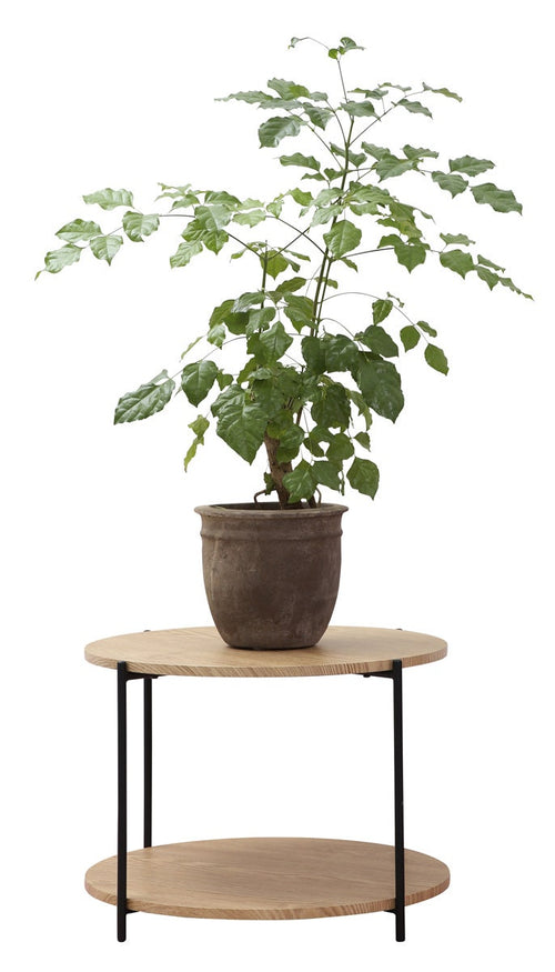 Lisomme Lina houten salontafel naturel - Ø 55 cm - vtwonen shop