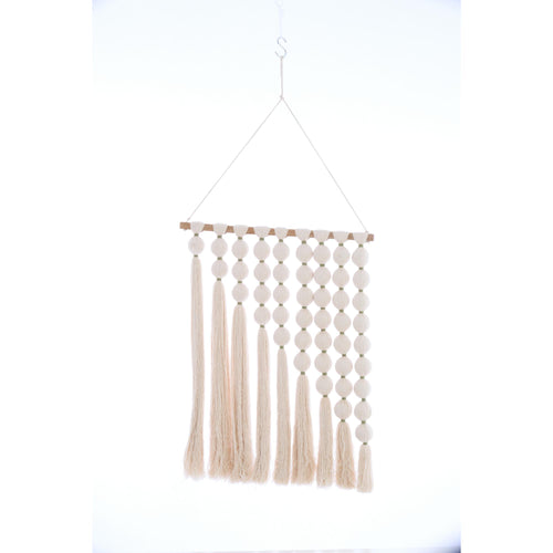 Light & Living wanddecoratie Ward - wit - 60x4x76cm