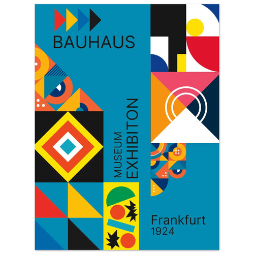 Artfulprints  Bauhaus - Museum exhibition frankfurt   poster 30x40 cm - vtwonen shop