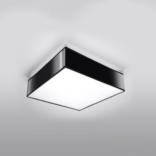 Sollux Lighting Plafondlamp HORUS 35 zwart - 35x35x11cm