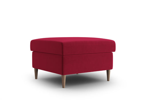 Cosmopolitan Design Poef Kyoto flueel rood - 70x70x45cm