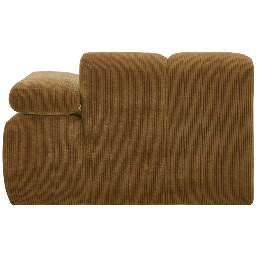 WOOOD 1-zits bank met arm rechts Mojo - Ribstof - Geel - 74x120x97 - vtwonen shop