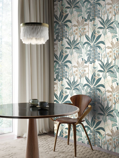 Masureel behang bloemen beige - 53 cm x 10.05 m - 630567 - vtwonen shop