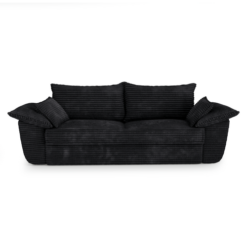 Sia Home - Bank SASHA - xxl-corduroy zwart 232cm