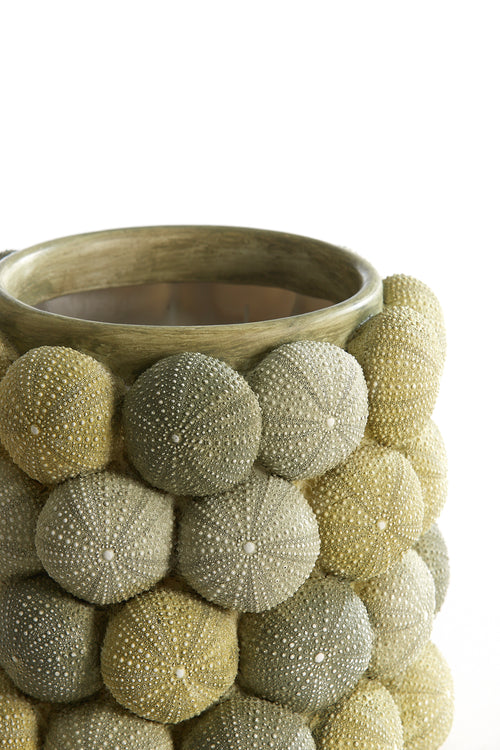 Light & Living vaas SEA URCHIN - Ø20.5x18cm - groen - vtwonen shop