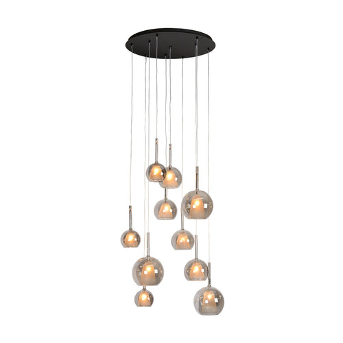 Atmooz hanglamp Saigon 10 - rookgrijs - Ø 60 x H 140 cm - G4