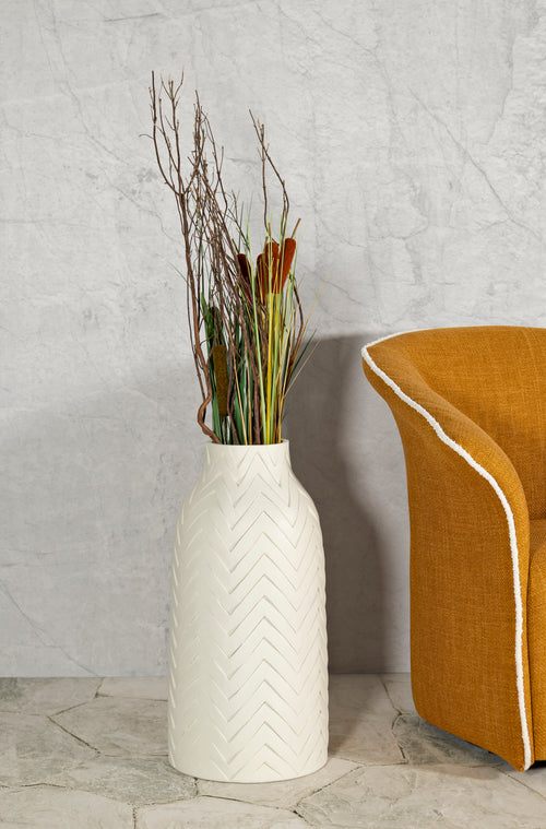 Mauro Ferretti vaas - 29x60 cm - crème