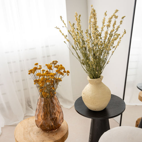 My Flowers.shop Wit gedroogde Ridderspoor | Witte Delphinium droogbloemen | Lengte ± 70 centimeter | Per bos - vtwonen shop