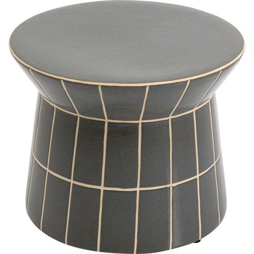 Kare Design Bijzettafel Bliss Tile Ø38cm blauw