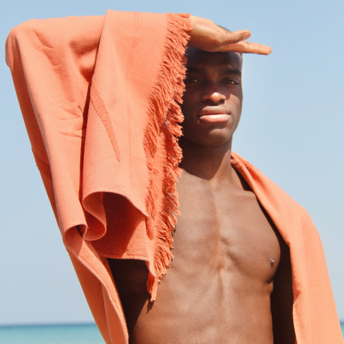 WAY strandlaken - 100 x 220 cm - Terracotta