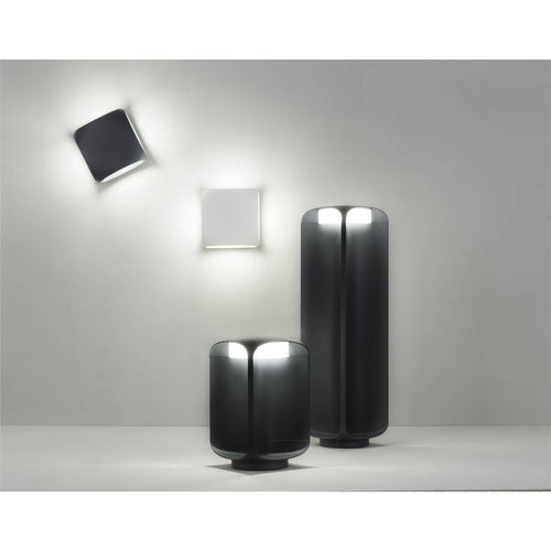 Faro Bu-Oh - LED-tuinpaal voor buiten wit, donkergrijs IP65