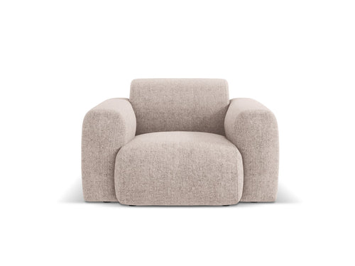 Cosmopolitan Design Fauteuil Nolio 2-zits, chenille, beige - 95x105x72cm