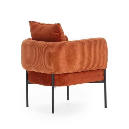 Calicosy - ARUNI Fauteuil in stof - Grijs - 78x73x75 cm