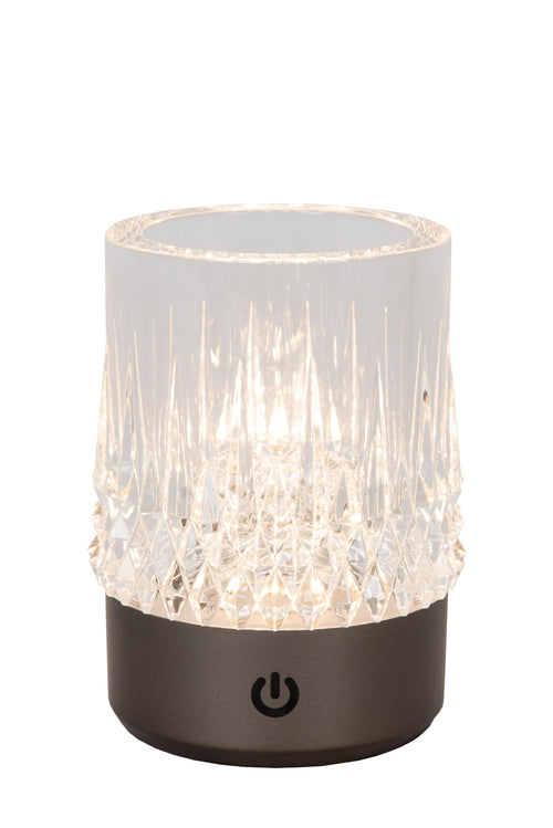 Lucide tafellamp LILY - Geïntegreerde LED - Zwart chroom