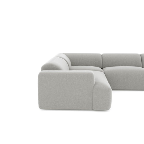Sia Home - Panoramische bank MYRA - kruisbinding lichtgrijs 354cm