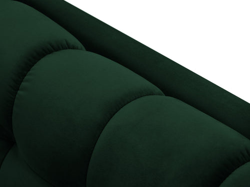 Cosmopolitan Design Bank Bali 3-zits, flueel, flessengroen - 96x177x75cm