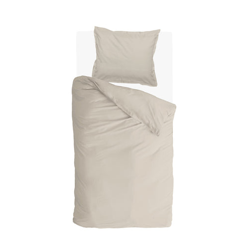 Walra - Dekbedovertrek Vintage Satin - 140x220 cm - Zand