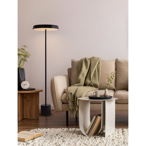Nova Luce VETRO Geïntegreerde LED-vloerlamp, matzwart, 33W LED, 2666lm, 3000K, aan/uit-schakelaar.