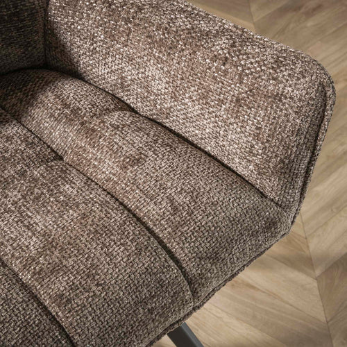 Giga Meubel Barstoel Lounge - Taupe - Draaibaar - Zithoogte 67cm - Set van 2