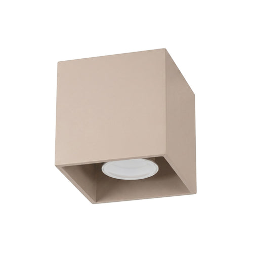 Sollux Lighting Plafondlamp QUAD 1 taupe - 10x10x10cm
