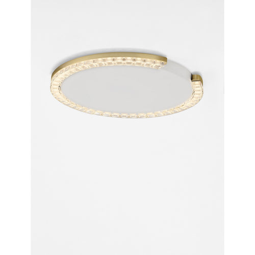 Nova Luce GREAMY Decoratieve plafondlamp in goudkleur met Triac dimbare LED-chip, 21W, 1365lm, 3000K