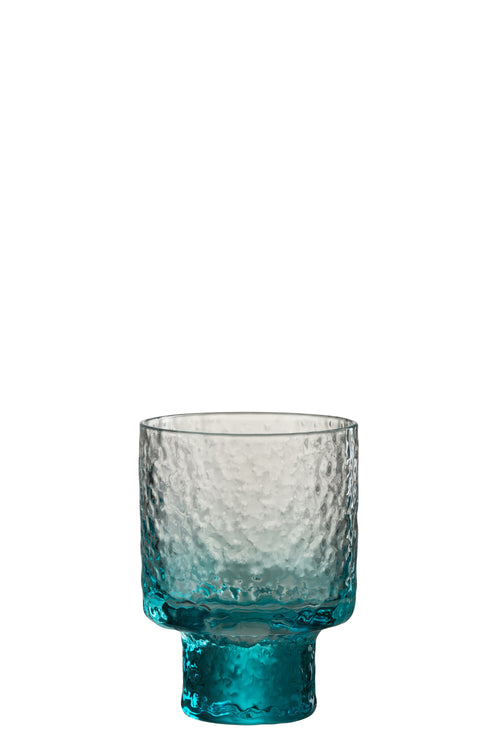 J-Line glas Oneffen - likeurglas - transparant/blauw - 6 stuks - vtwonen shop