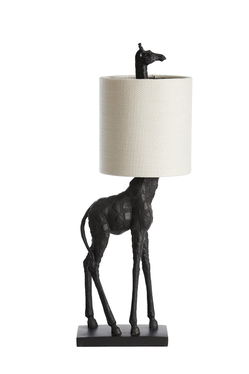 Light & Living tafellamp GIRAFFE - zwart - 28x20x68cm - vtwonen shop