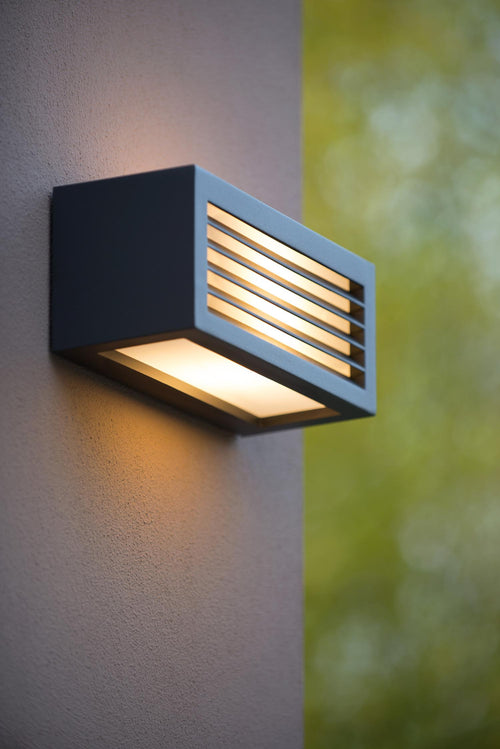Lucide wandlamp DIMO - 1xE27 - Antraciet