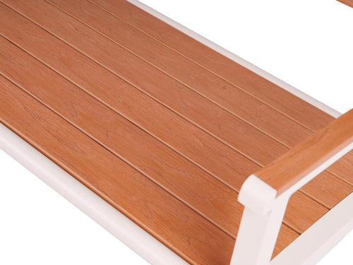 MaximaVida aluminium tuinbank Bermuda 120 cm ivoor