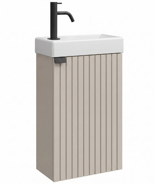 Badplaats Toiletmeubel Bosco 40 x 22 cm – Beige – Fonteinmeubel met Wastafel
