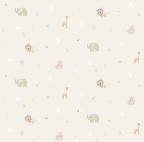 Sanders & Sanders behang dieren lichtgroen - 53 cm x 10 m - 640560 - vtwonen shop