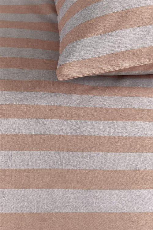 vtwonen dekbedovertrek Bold Stripe - 140x200/220 cm - pastel