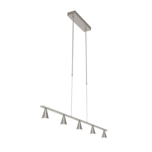 Steinhauer hanglamp Vortex - 5 lichts - 120x 145 cm - mat chroom - vtwonen shop