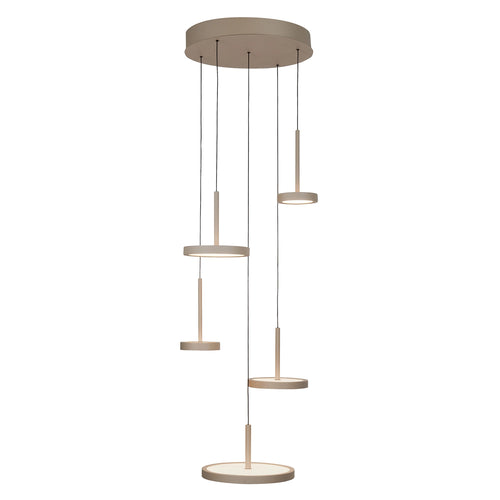 Highlight hanglamp Falcon - 5 lichts - 36  x  160   cm - beige