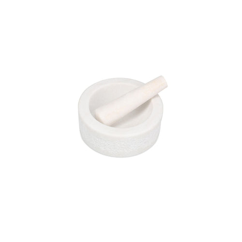 S|P Collection - Vijzel en stamper 16xH6cm white Marbliss
