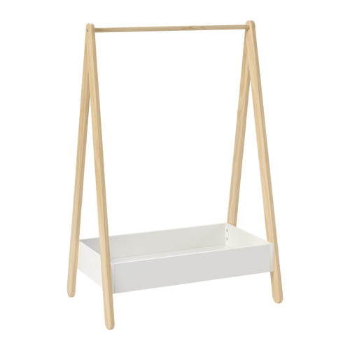 Petite Amélie Hölzernes Kleiderregal Cerise 98,50 cm - Weiß - vtwonen shop