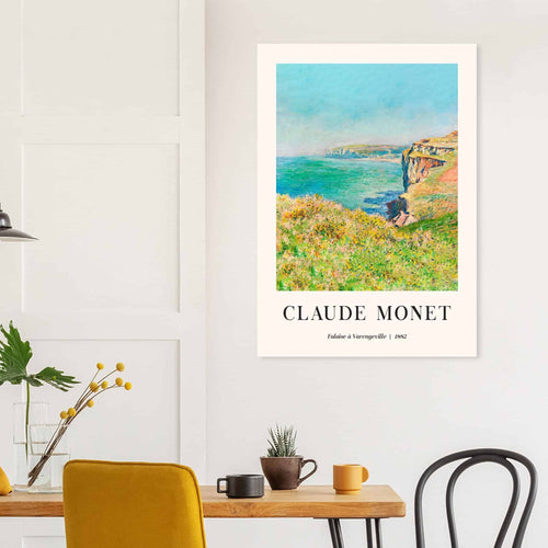 Artfulprints  Claude Monet - Falaise à Varengeville   poster 50x70 cm