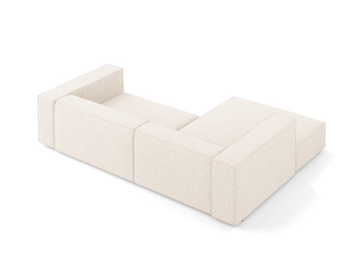 Cosmopolitan Design linker hoekbank Arendal 3-zits, chenille, lichtbeige - 166x224x70cm