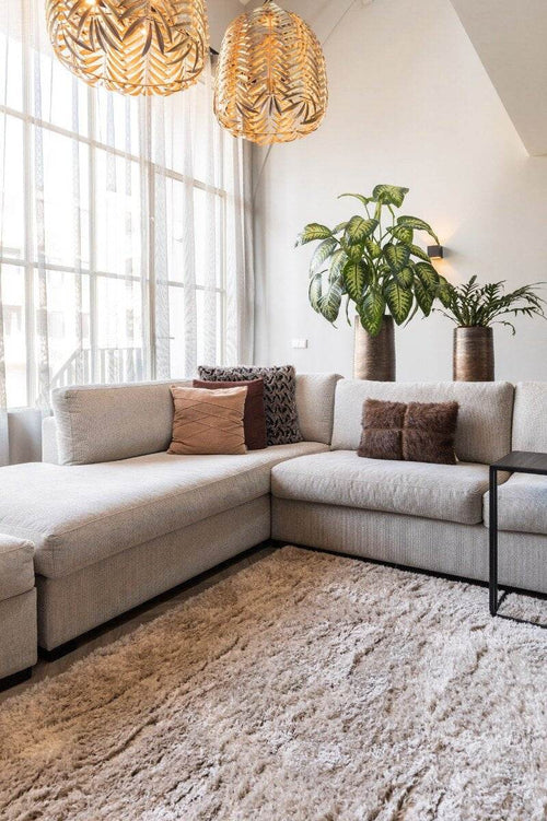 Interieur05 Hoogpolig vloerkleed Fender wit/creme - 200 x 290 cm