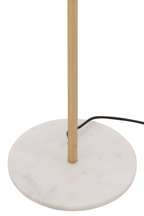 J-Line vloerlamp - metaal/marmer - goud