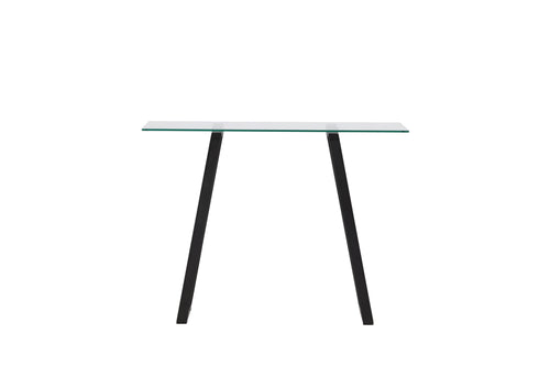 Rebellenclub Sidetable Tamati - 100 x 40 cm - Zwart met Glas - vtwonen shop