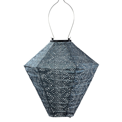 Lumiz solar lampion - lace diamond - 28 cm - grijs blauw - vtwonen shop