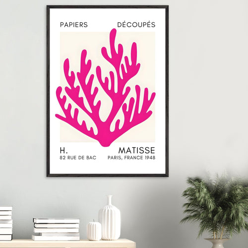 Artfulprints Poster Matisse – Coral harmony pink   - 70x100 cm - Roze