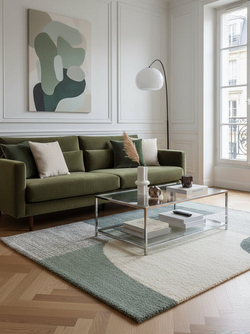 AFK Living vloerkleed Bauhaus - zeer zacht - groen - 160 x 230 cm