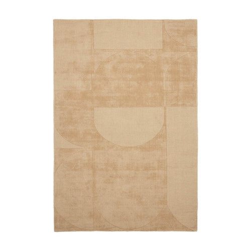 Wollen vloerkleed Twig beige/bruin - Interieur05 - 160 x 230 cm