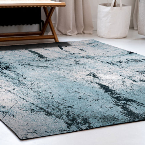 Louis De Poortere binnen & buiten machinewasbaar vloerkleed Mad Men Sol van 40% gerecycled PET - blauw - 280x390cm