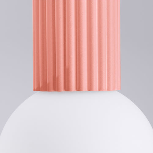 Sollux Lighting Plafondlamp HALO perzik IP44 - 12x12x21cm