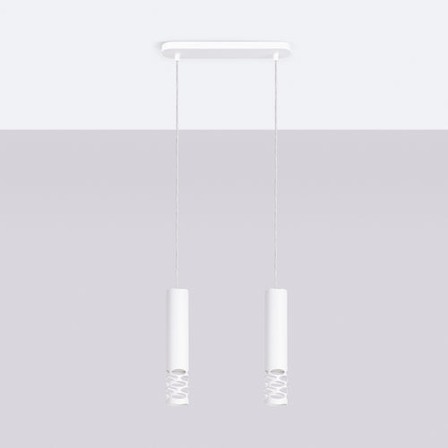 Sollux Lighting Hanglamp LIRO 2 wit - 33x6x125cm