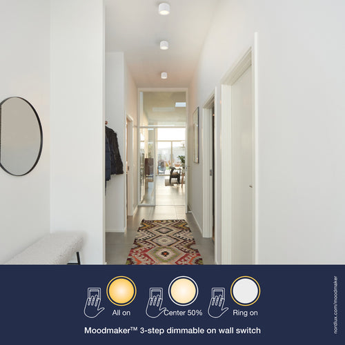 Nordlux Fallon Spotlamp M - Ø10cm - LED Stepdim - 2700K - Wit - vtwonen shop