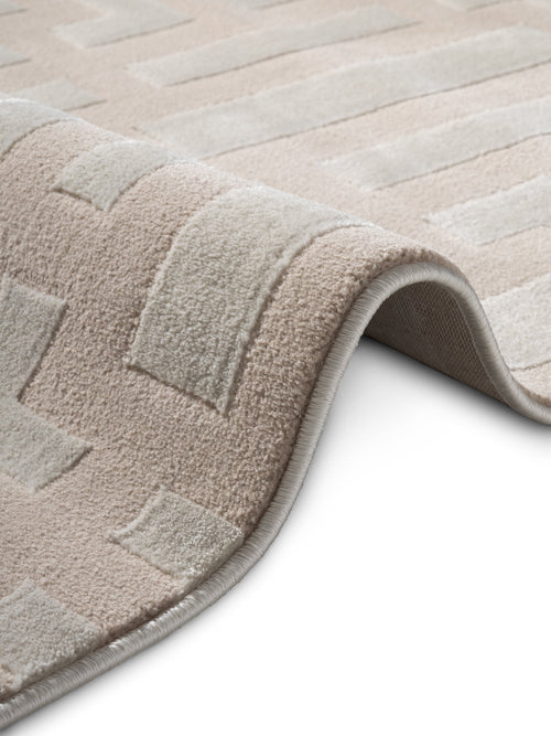 Elle Decoration Perles Shortpile Rug Onyx Beige Cream 200x280 cm